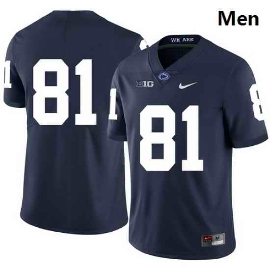 Men Penn State Nittany Lions 81 Jack Crawford Navy Nike College Football Jersey